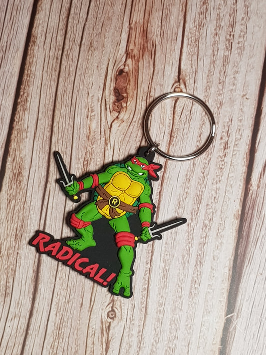 Porte-clés Raphaël « Tortues Ninja » - Environ 6 cm | Design Officiel