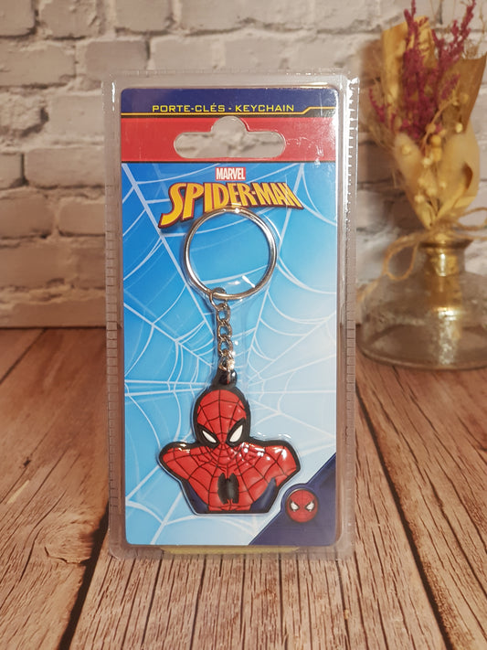 Porte-clés Spider-Man « Caoutchouc » - 4 x 4 cm | Design Officiel