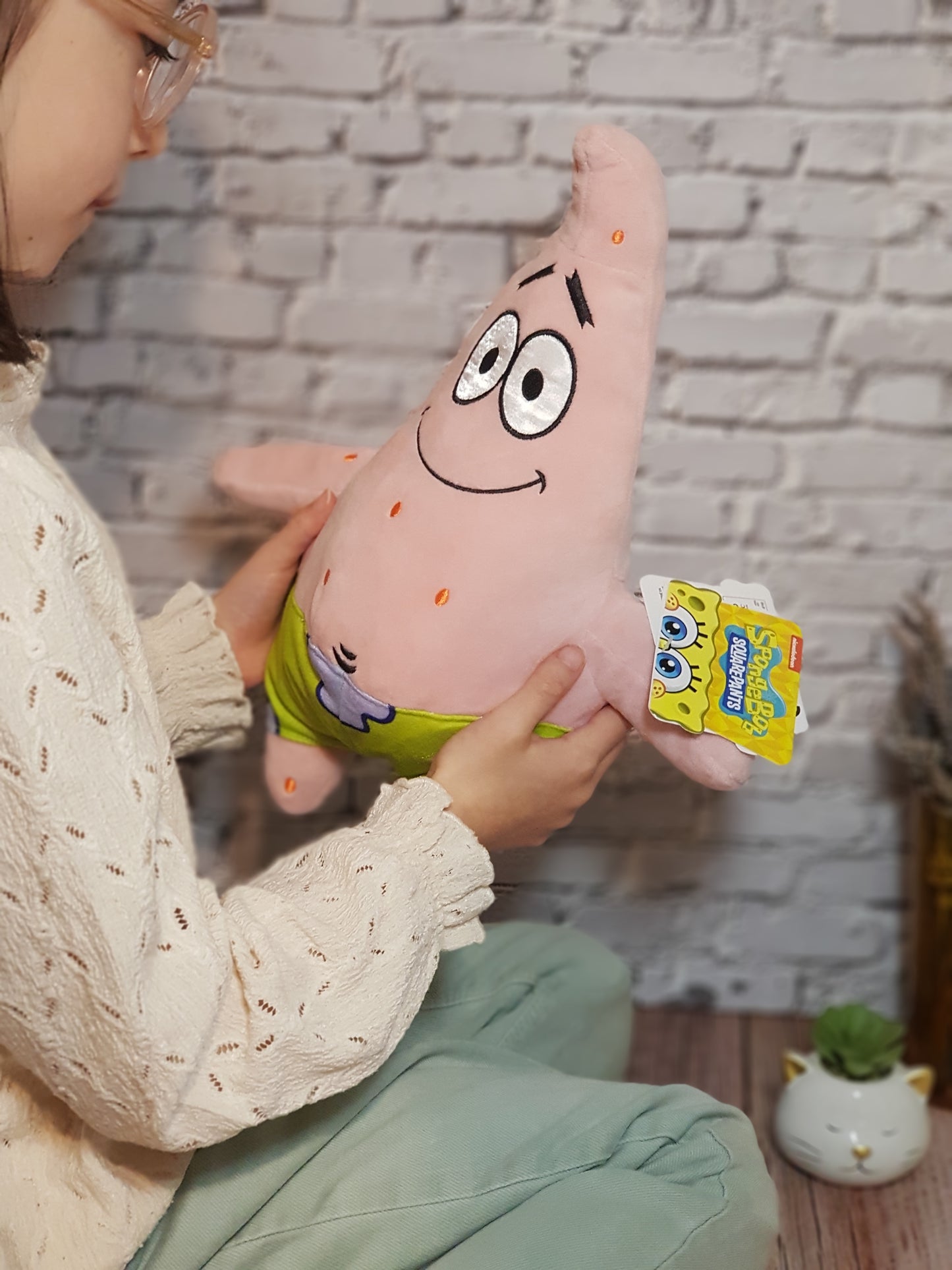 Peluche Patrick « Bob l’éponge » - 27 cm | Design Officiel