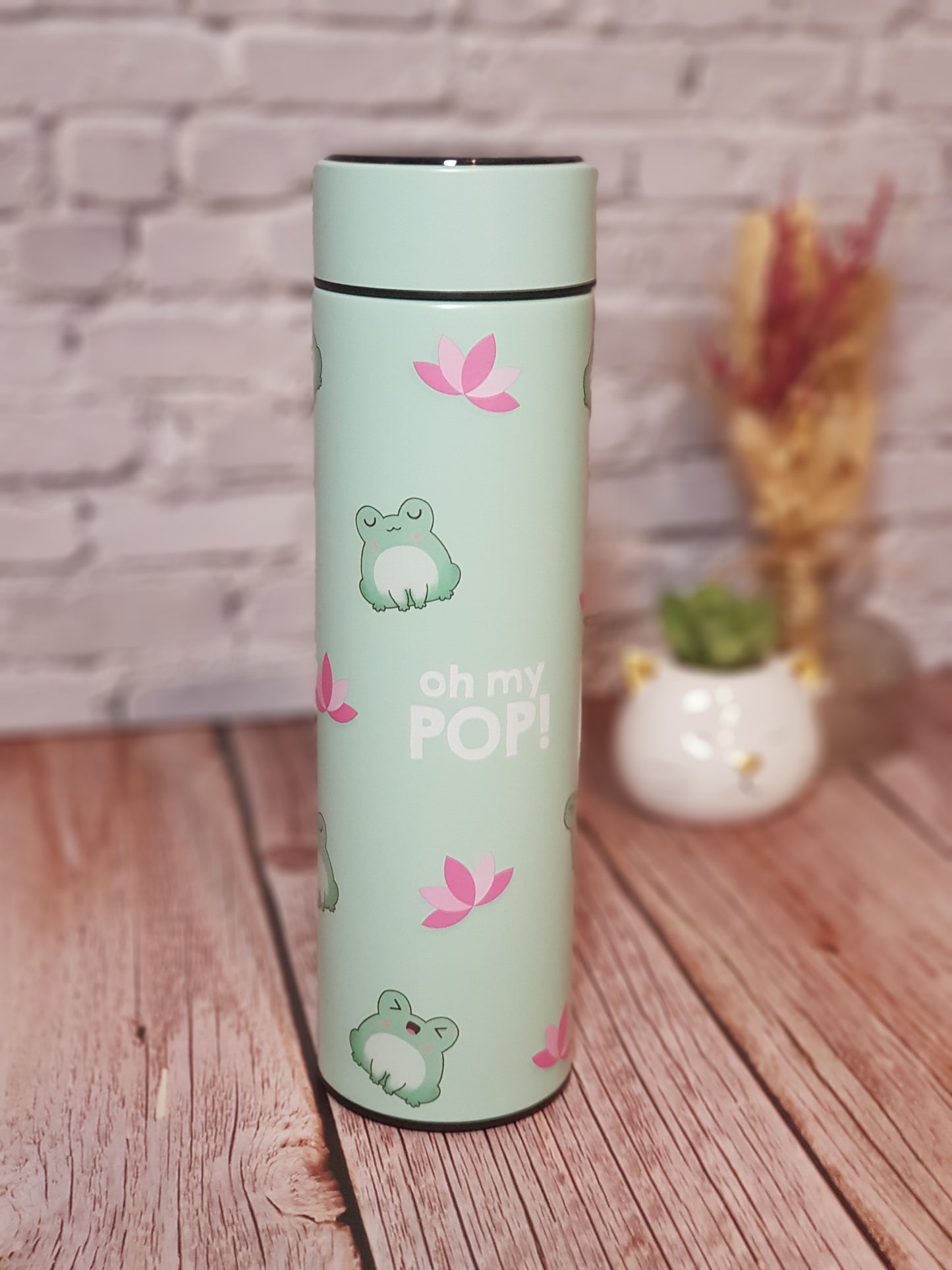 Bouteille Isotherme Froggy « Acier inoxydable » avec affichage température - 500 ml | Design Officiel
