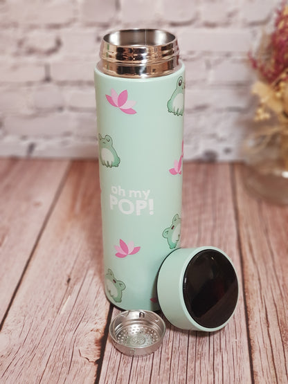 Bouteille Isotherme Froggy « Acier inoxydable » avec affichage température - 500 ml | Design Officiel