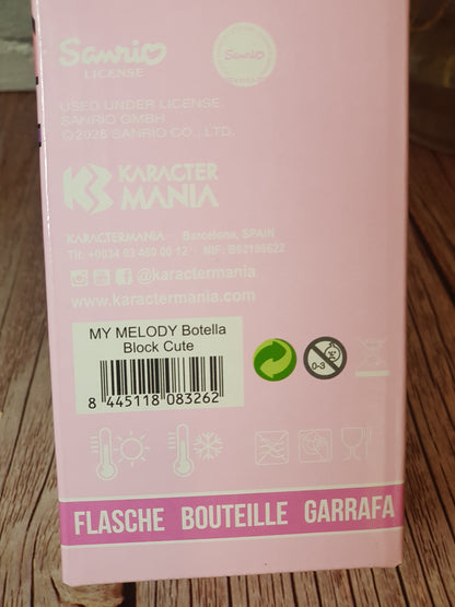Bouteille Isotherme My Melody « Acier inoxydable » avec affichage température - 500 ml | Design Officiel