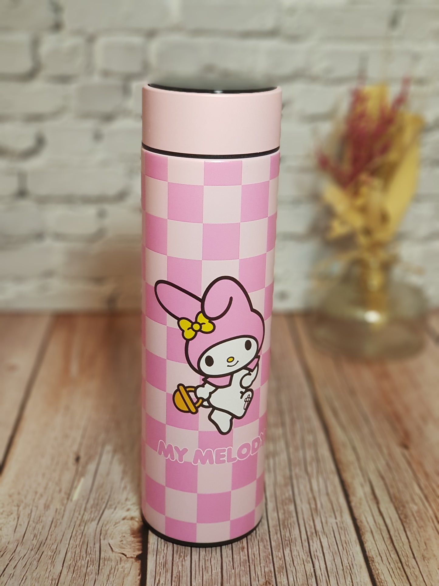 Bouteille Isotherme My Melody « Acier inoxydable » avec affichage température - 500 ml | Design Officiel