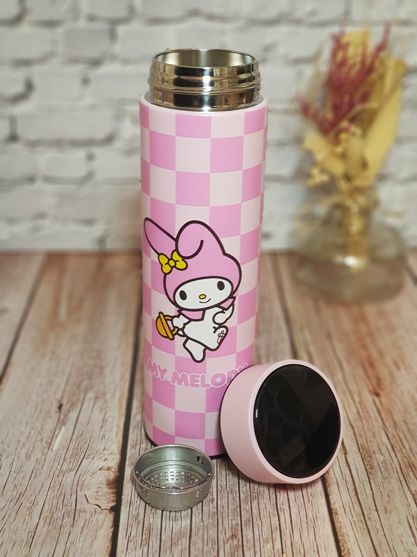 Bouteille Isotherme My Melody « Acier inoxydable » avec affichage température - 500 ml | Design Officiel