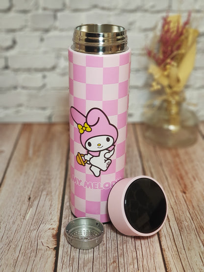Bouteille Isotherme My Melody « Acier inoxydable » avec affichage température - 500 ml | Design Officiel