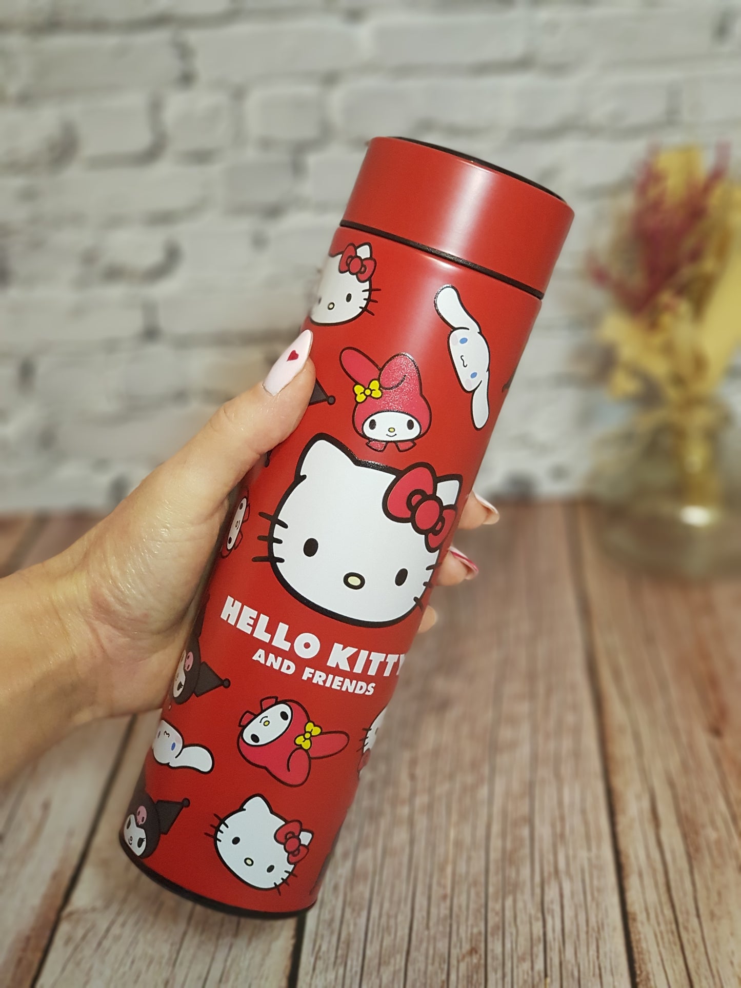 Bouteille Isotherme Hello Kitty « Acier inoxydable » avec affichage température - 500 ml | Design Officiel