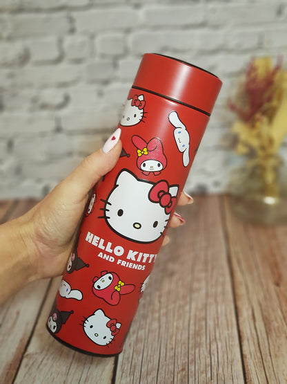 Bouteille Isotherme Hello Kitty « Acier inoxydable » avec affichage température - 500 ml | Design Officiel