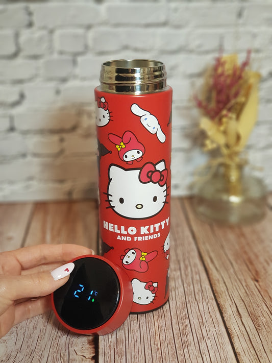 Bouteille Isotherme Hello Kitty « Acier inoxydable » avec affichage température - 500 ml | Design Officiel