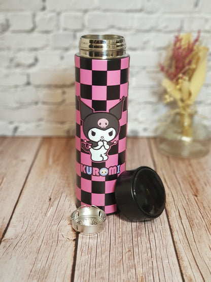 Bouteille Isotherme Kuromi « Acier inoxydable » avec affichage température - 500 ml | Design Officiel