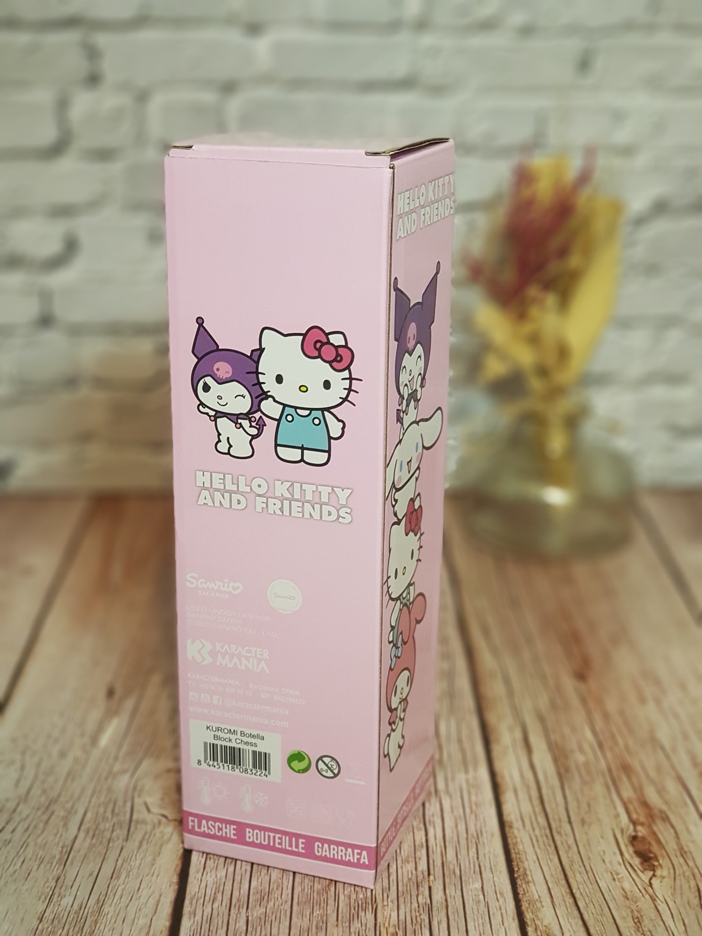 Bouteille Isotherme Kuromi « Acier inoxydable » avec affichage température - 500 ml | Design Officiel