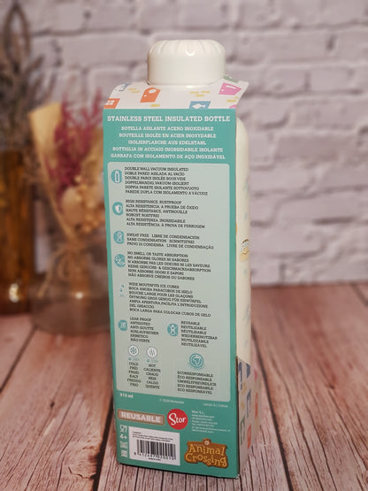 Bouteille Isotherme Animal Crossing « Acier inoxydable » - 515 ml | Design Officiel