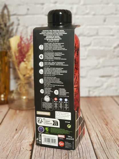Bouteille Isotherme Marvel « Acier inoxydable » - 515 ml | Design Officiel