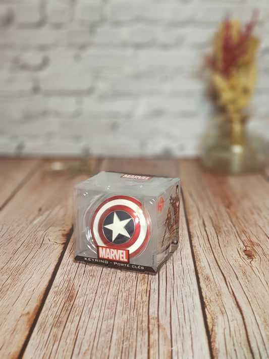 Porte-clés Captain America Shield « Marvel » - 5 cm | Design Officiel
