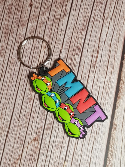 Porte-clés TMNT « Tortues Ninja » - 6 x 4,5 cm | Design Officiel