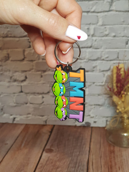 Porte-clés TMNT « Tortues Ninja » - 6 x 4,5 cm | Design Officiel