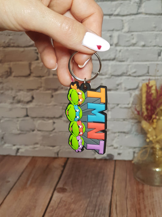 Porte-clés TMNT « Tortues Ninja » - 6 x 4,5 cm | Design Officiel