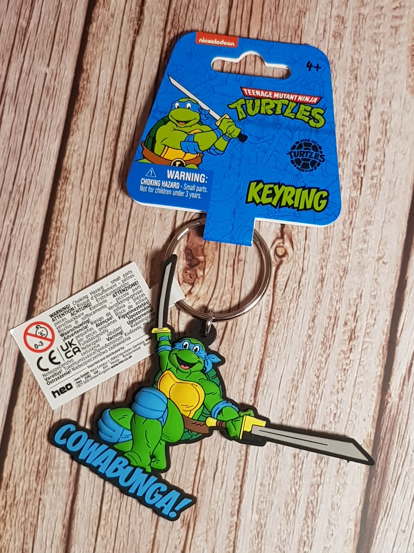 Porte-clés Léonardo « Tortues Ninja » - Environ 6 cm | Design Officiel