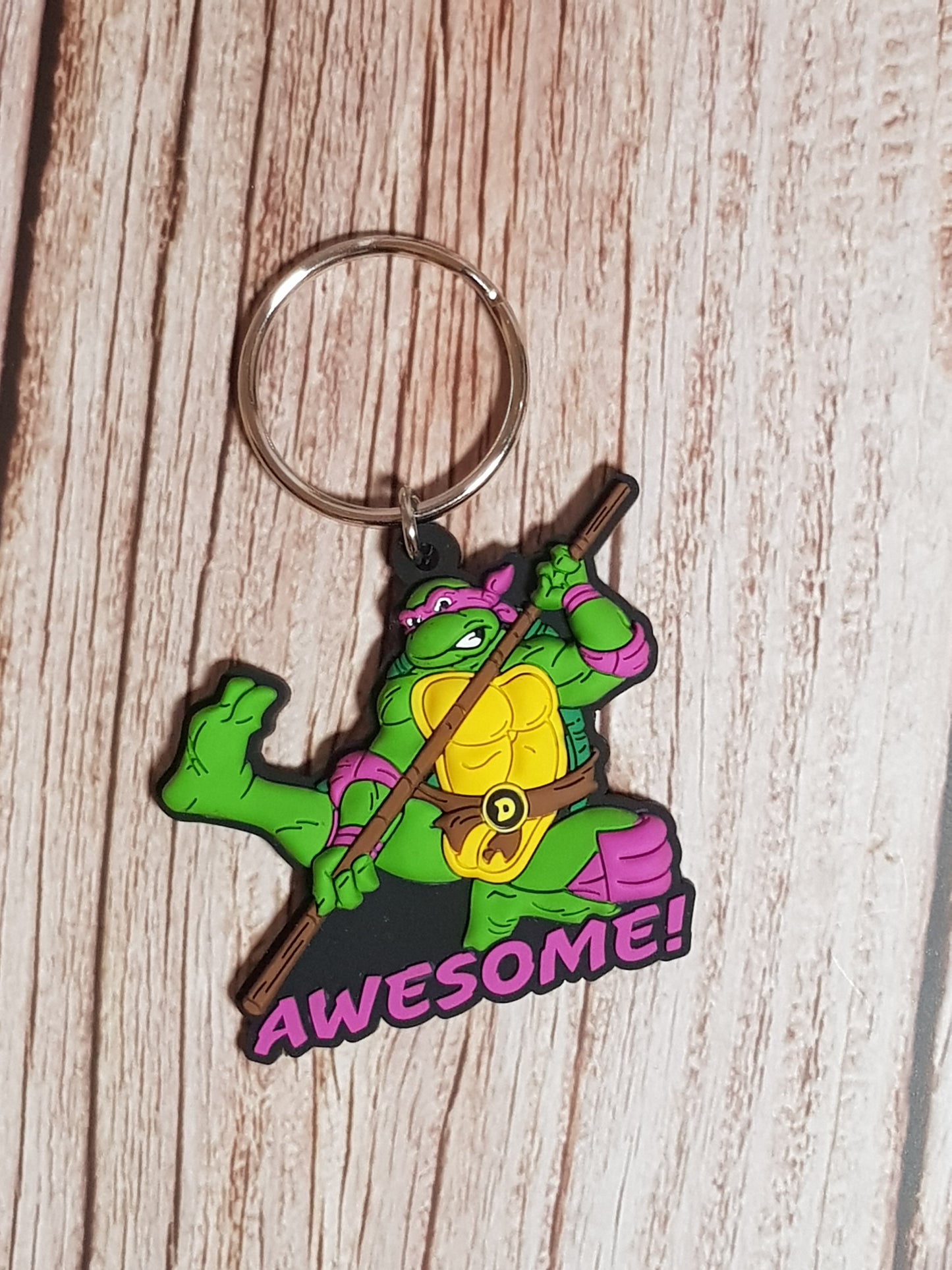 Porte-clés Donatello « Tortues Ninja » - Environ 6 cm | Design Officiel