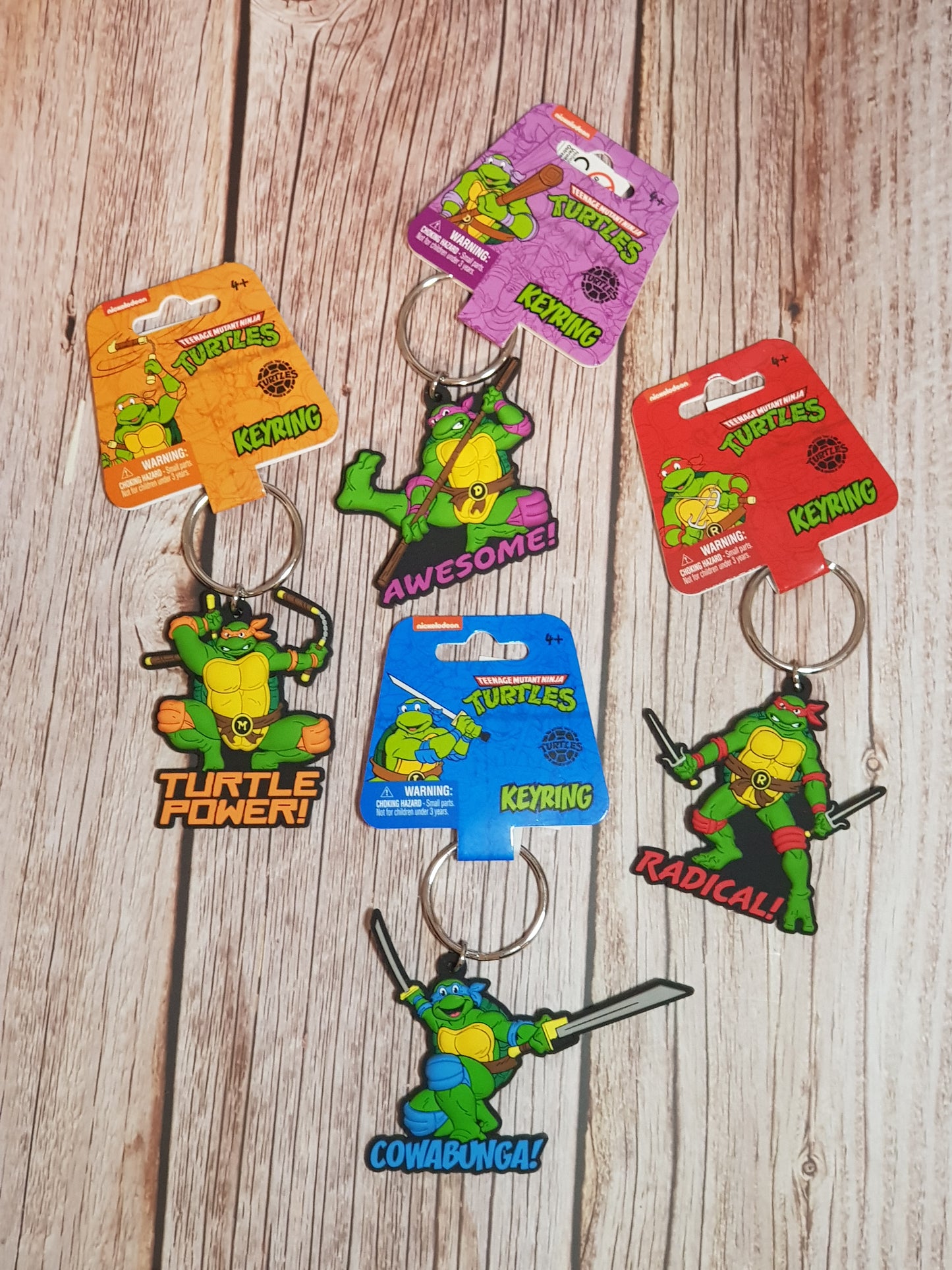 Porte-clés Léonardo « Tortues Ninja » - Environ 6 cm | Design Officiel