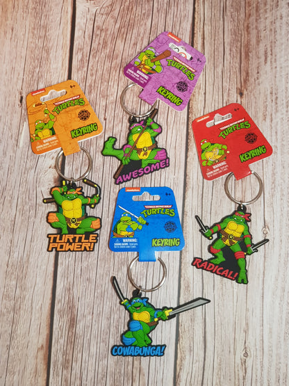 Porte-clés Michelangelo « Tortues Ninja » - Environ 6 cm | Design Officiel