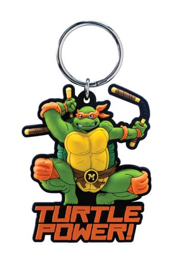 Porte-clés Michelangelo « Tortues Ninja » - Environ 6 cm | Design Officiel