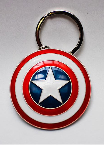 Porte-clés Captain America Shield « Marvel » - 5 cm | Design Officiel