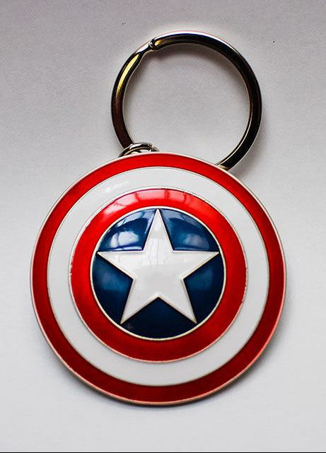 Porte-clés Captain America Shield « Marvel » - 5 cm | Design Officiel